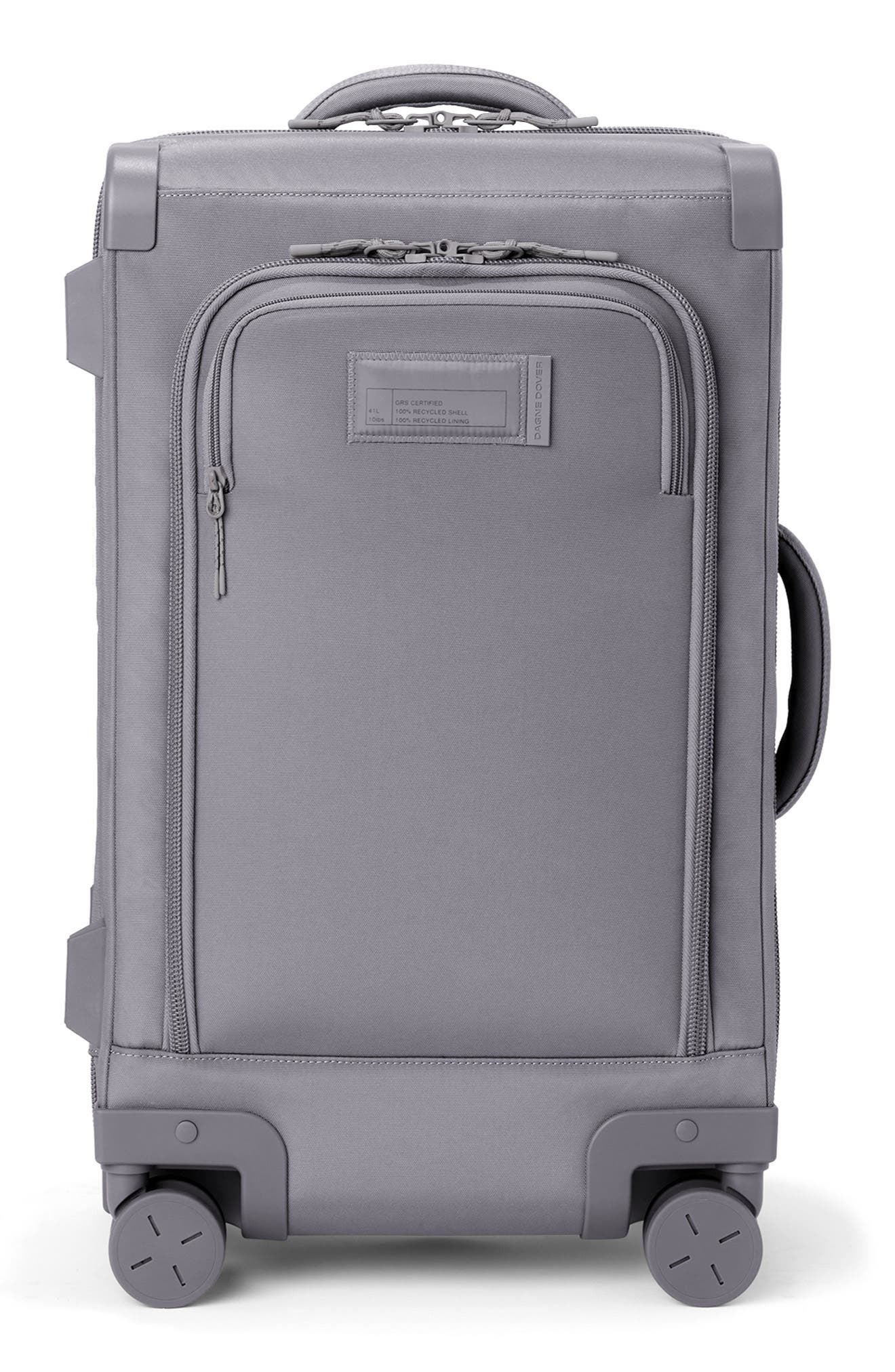 Dagne Dover Seattle Carry-On Rolling Luggage, Main, color, Ash Grey