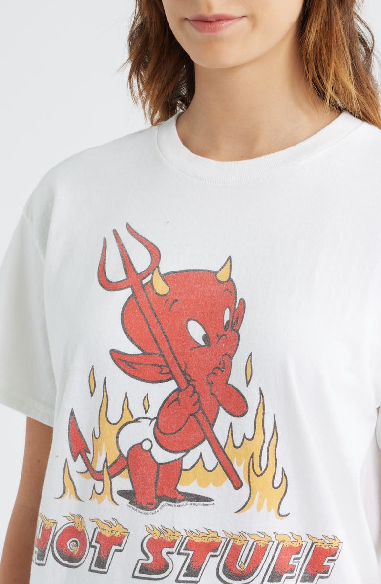 Junk Food Hot Stuff Cotton Graphic T-Shirt, Alternate, color, White