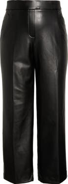 KASPER Faux Leather Pants