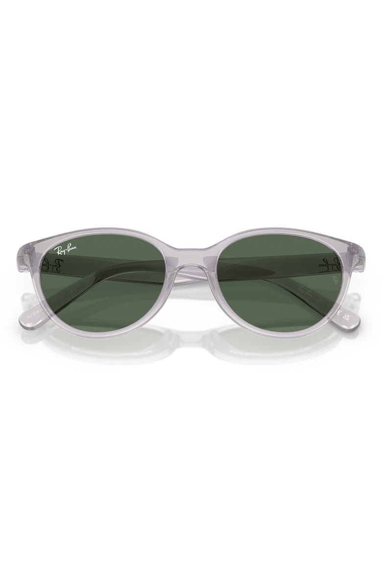 Ray-Ban Kids' 47mm Oval Sunglasses, Alternate, color, Transparent Grey