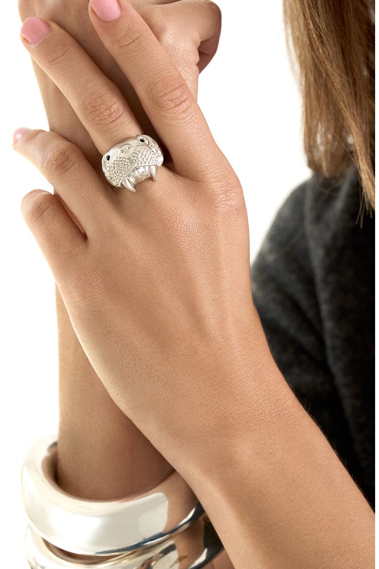 Angela Cummings Walrus Sterling Silver Ring, Alternate, color, STERLING SILVER