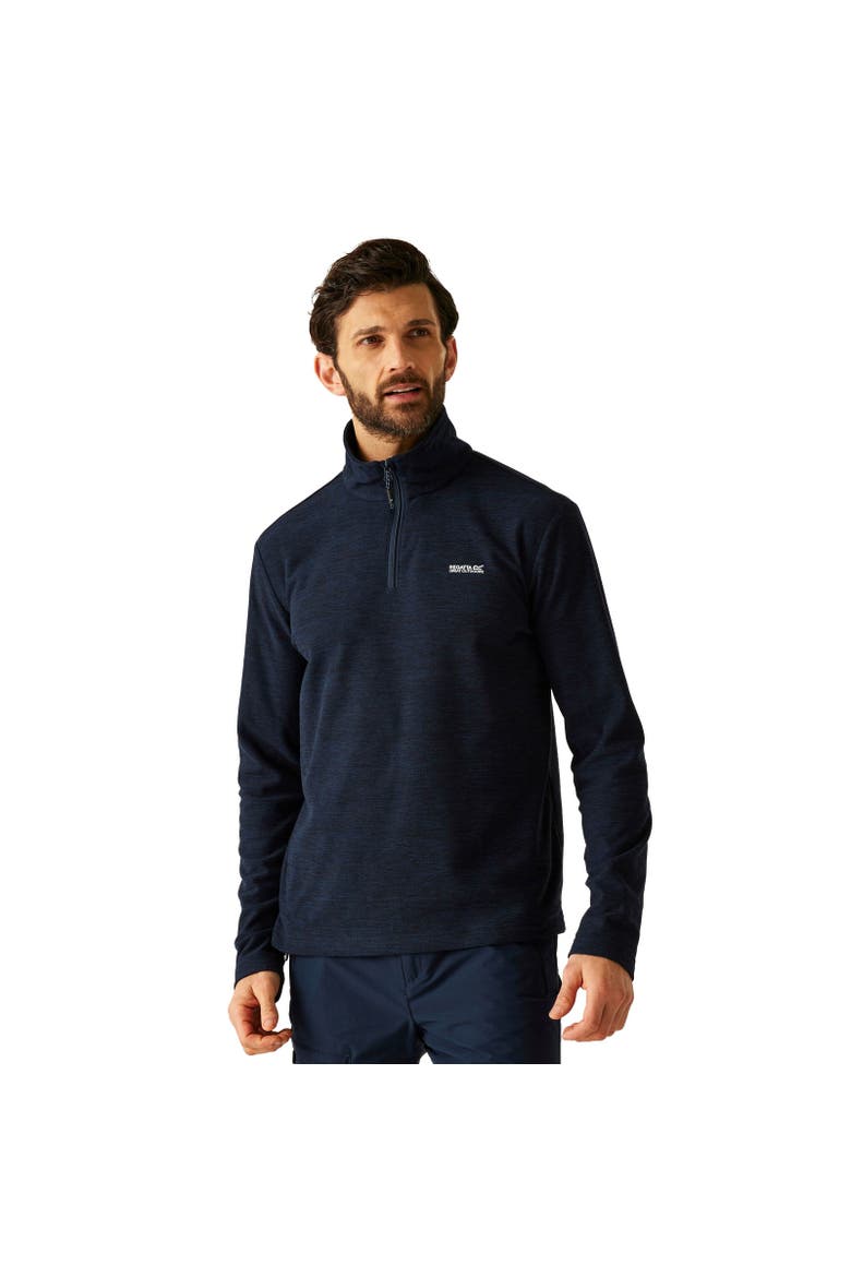 Thompson Marl Half Zip Fleece Jacket, Alternate, color, Navy