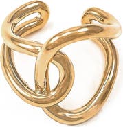 Bearfruit Jewelry 14k Gold Plated Breena Ring Dainty Textured Minimalist Trendy