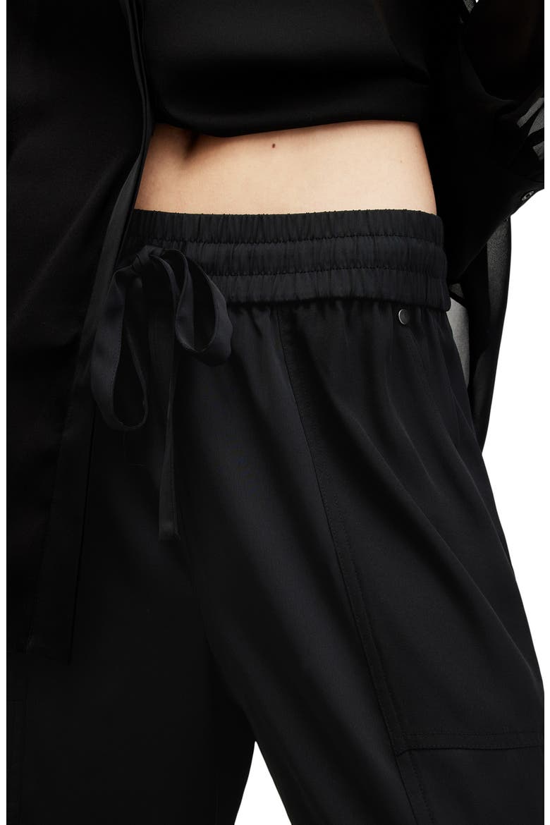 Jody Mesh Cargo Pants, Alternate, color, BLACK
