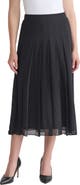 KASPER Pleated Front Midi Skirt