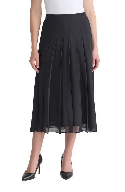 Kasper Pleated Front Midi Skirt