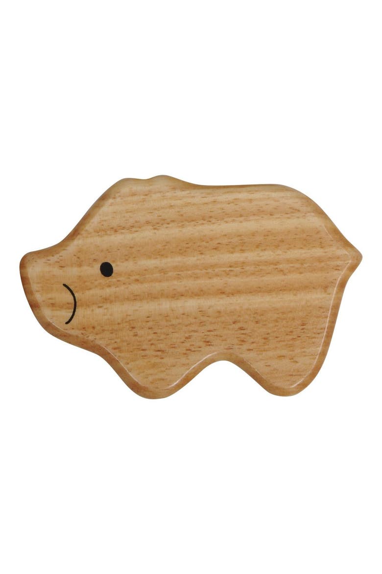 Soft Sounds 4 Wooden Animal Shakers, Alternate, color, Beige