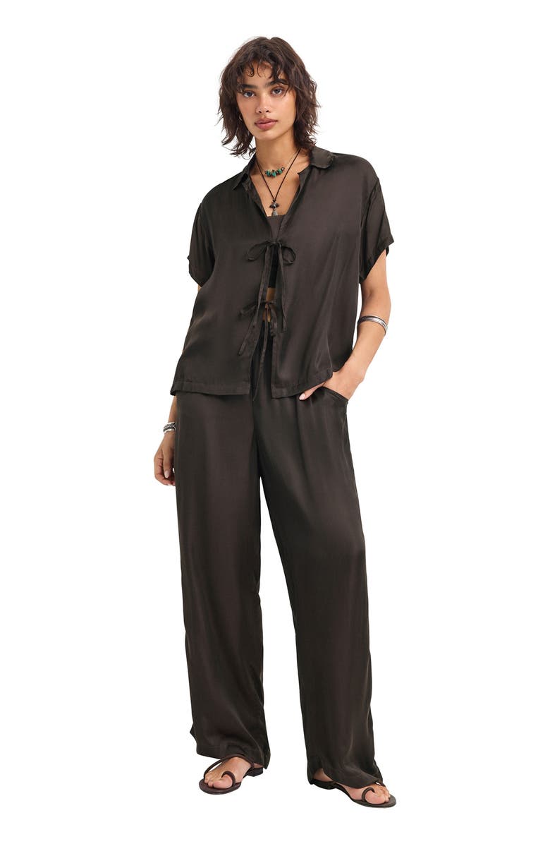 Vitamin A<sup>®</sup> Kami Pleated Wide Leg Pants, Alternate, color, Deep Earth