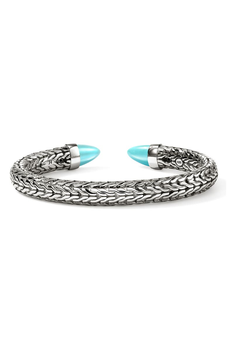 John Hardy Spear 50 Flex Cuff Bracelet, Alternate, color, Silver