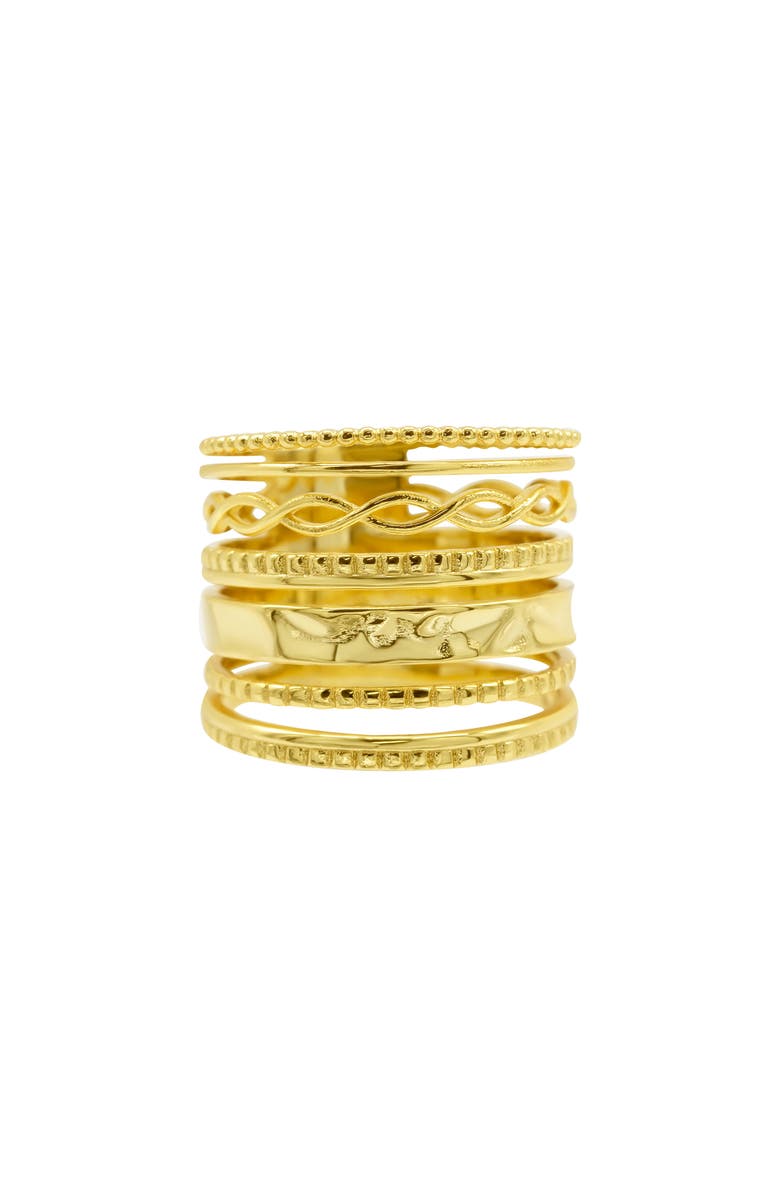 Adornia Stacked Ring, Main, color, Gold