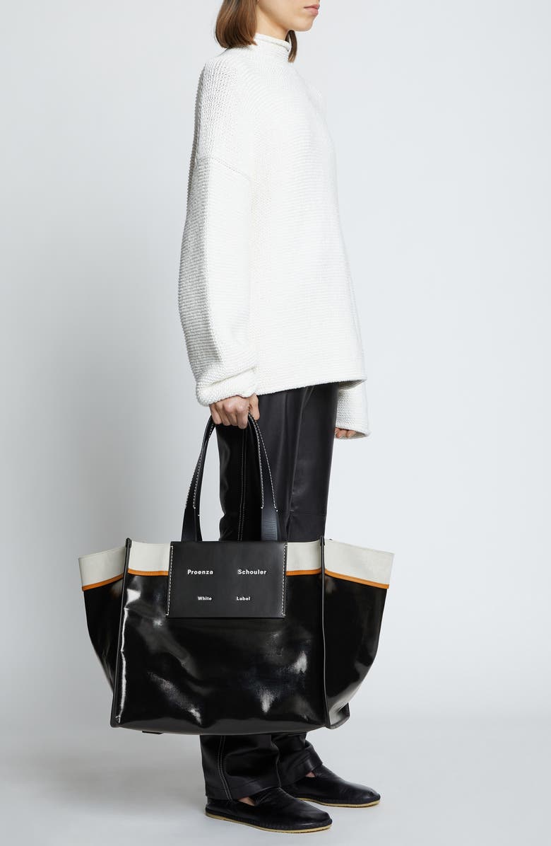 Proenza Schouler White Label Extra Large Morris Canvas Tote, Main, color,