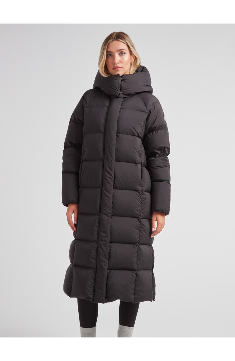 JACK1T Cloud Ultra Long Puffer Down Coat, Main, color, Black/Stone