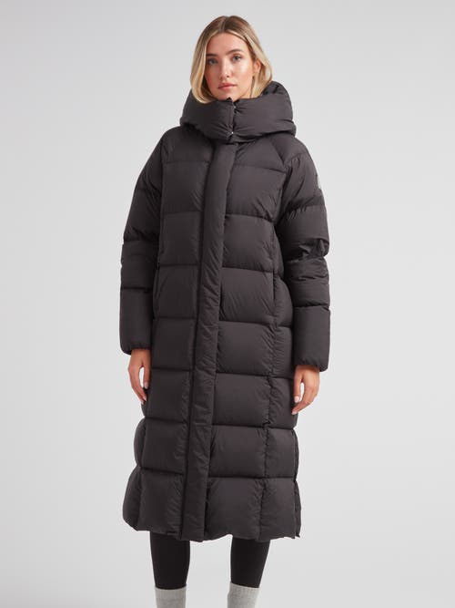 Jack1t Cloud Ultra Long Puffer Down Coat In Black