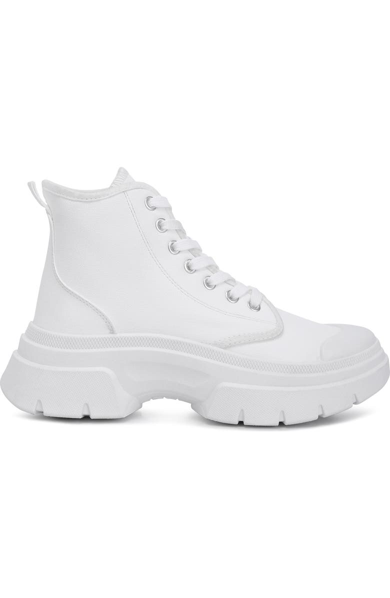 LONDON RAG Roxane Chunky Combat Boot, Alternate, color, White