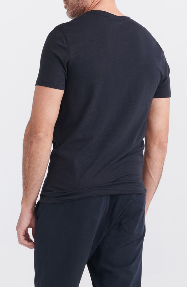 SAXX DropTemp<sup>®</sup> Cooling Cotton Slim Fit Crewneck Undershirt, Alternate, color, Black