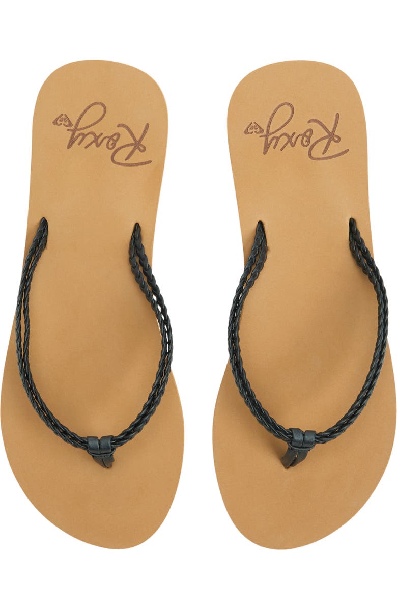 Roxy Costas Flip Flop, Alternate, color, Black