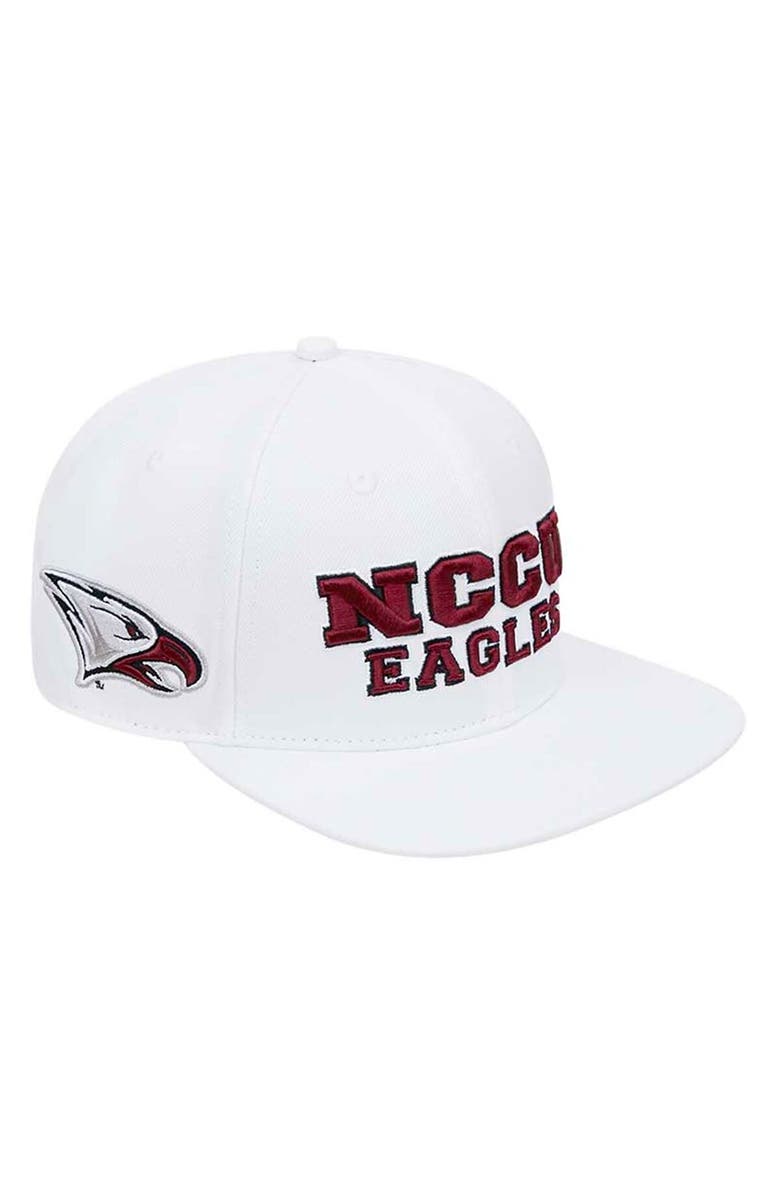 PRO STANDARD Men's Pro Standard White North Carolina Central Eagles Evergreen Wool Snapback Hat, Main, color, White