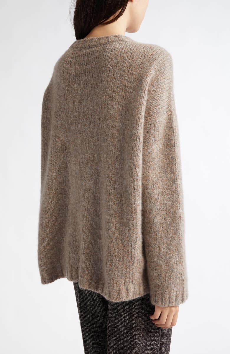 Johnstons of Elgin Slouch Brushed Cashmere & Silk Sweater, Alternate, color, 