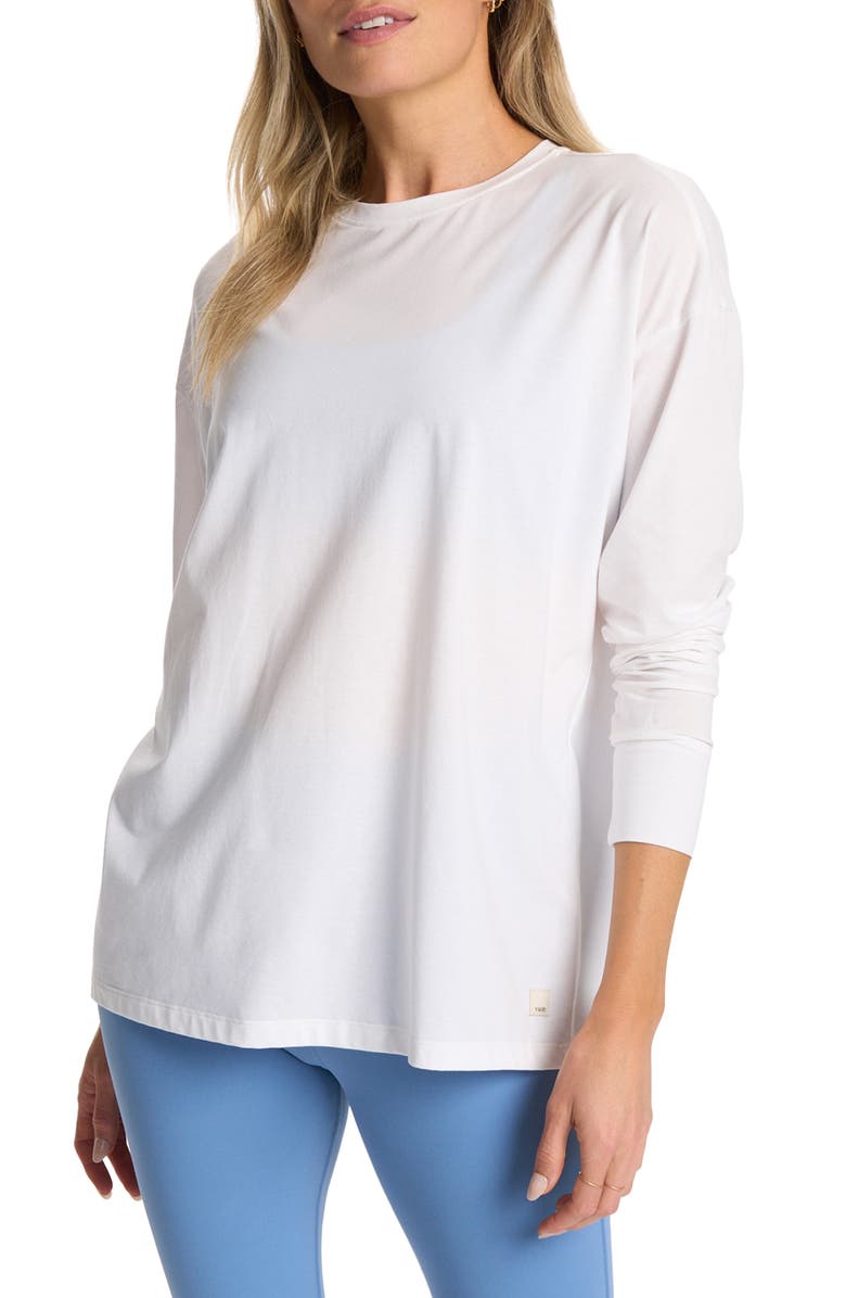 Vuori Long-Sleeve Feather Tee, Main, color, White
