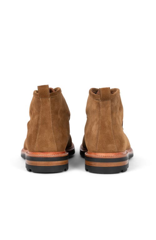 Anthony Veer Heritage Moc Chukka In Golden Fawn Brown Suede
