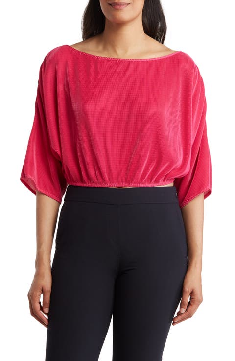 Plissé Crop Top