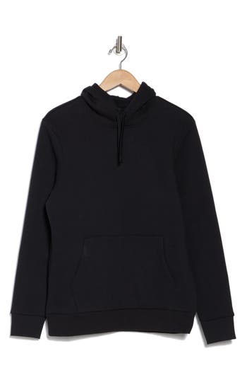 Z By Zella Freeform Fleece Pullover Hoodie In Black Caviar