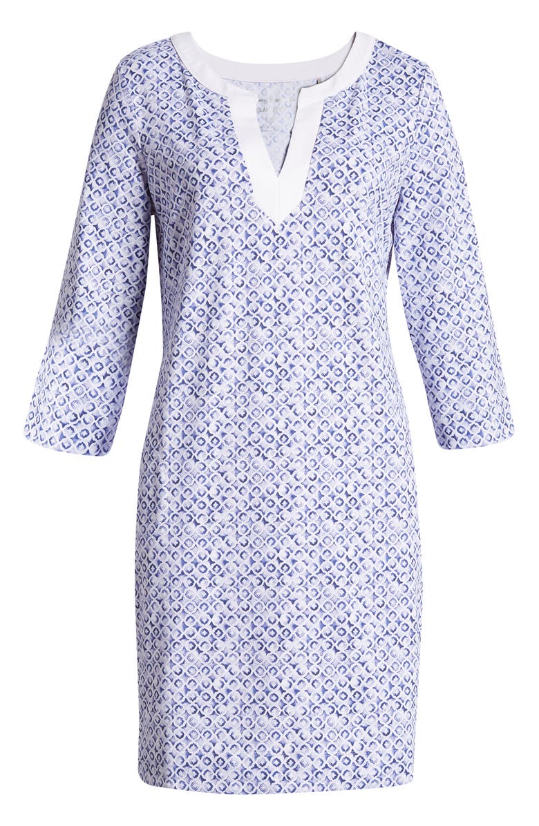 Tommy Bahama Aubrey Tile Print Tunic Dress, Alternate, color,