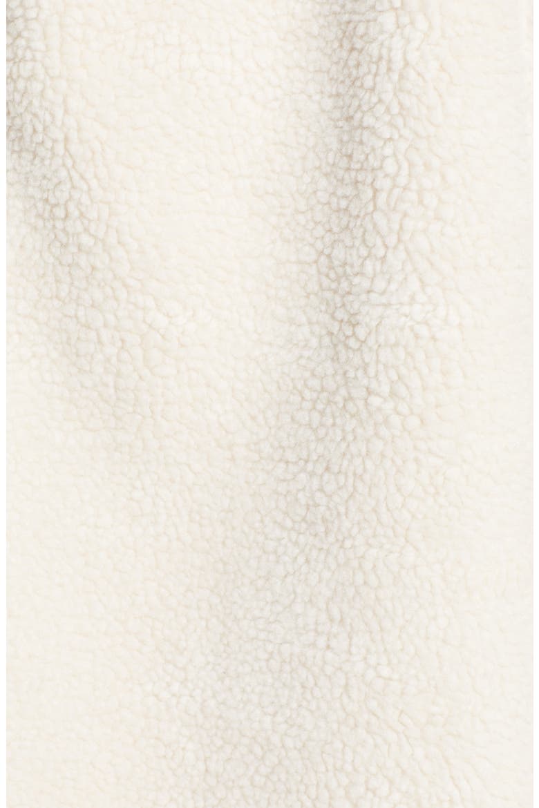 Faux Shearling Long Coat, Alternate, color, IVORY
