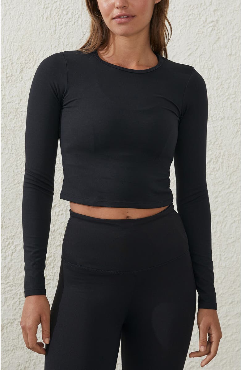 COTTON ON BODY Women's Active Ultra Soft Fitted Long Sleeve Top, Alternate, color, 