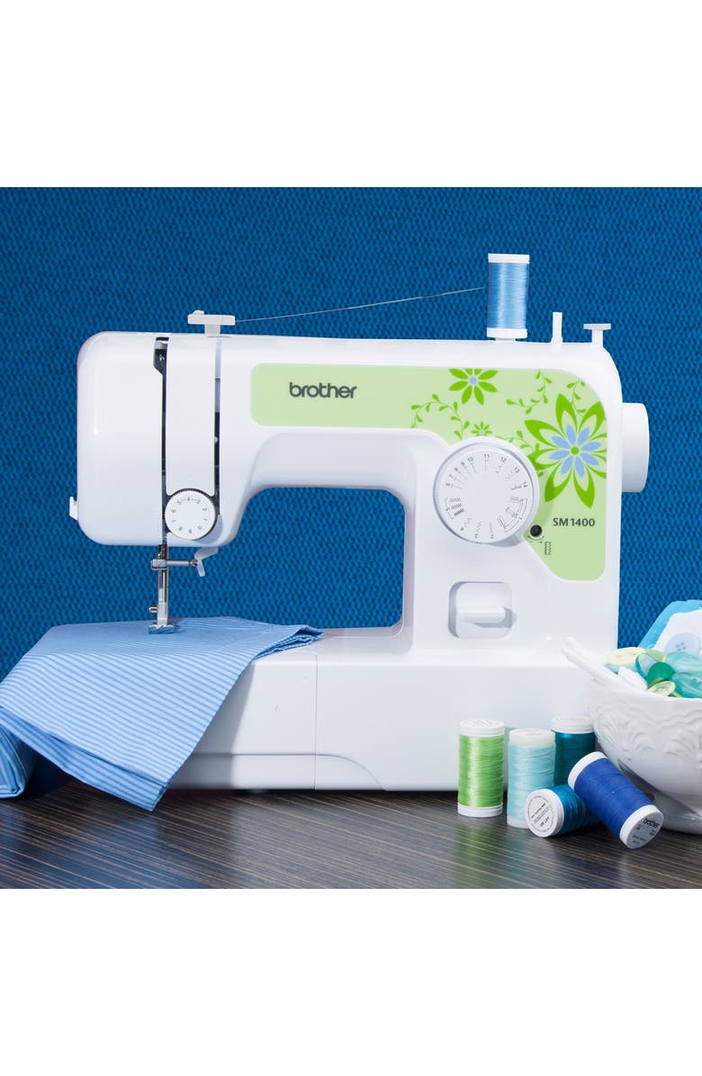 Brother 14 Stitch Floral Sewing Machine, Alternate, color, White And Green