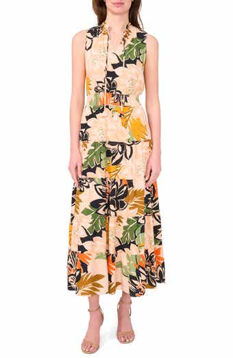 Halogen® Tiered Smocked Maxi Dress