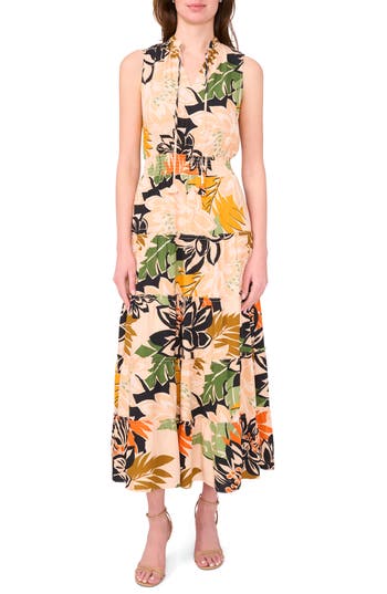 Halogen ® Tiered Smocked Maxi Dress In Multi