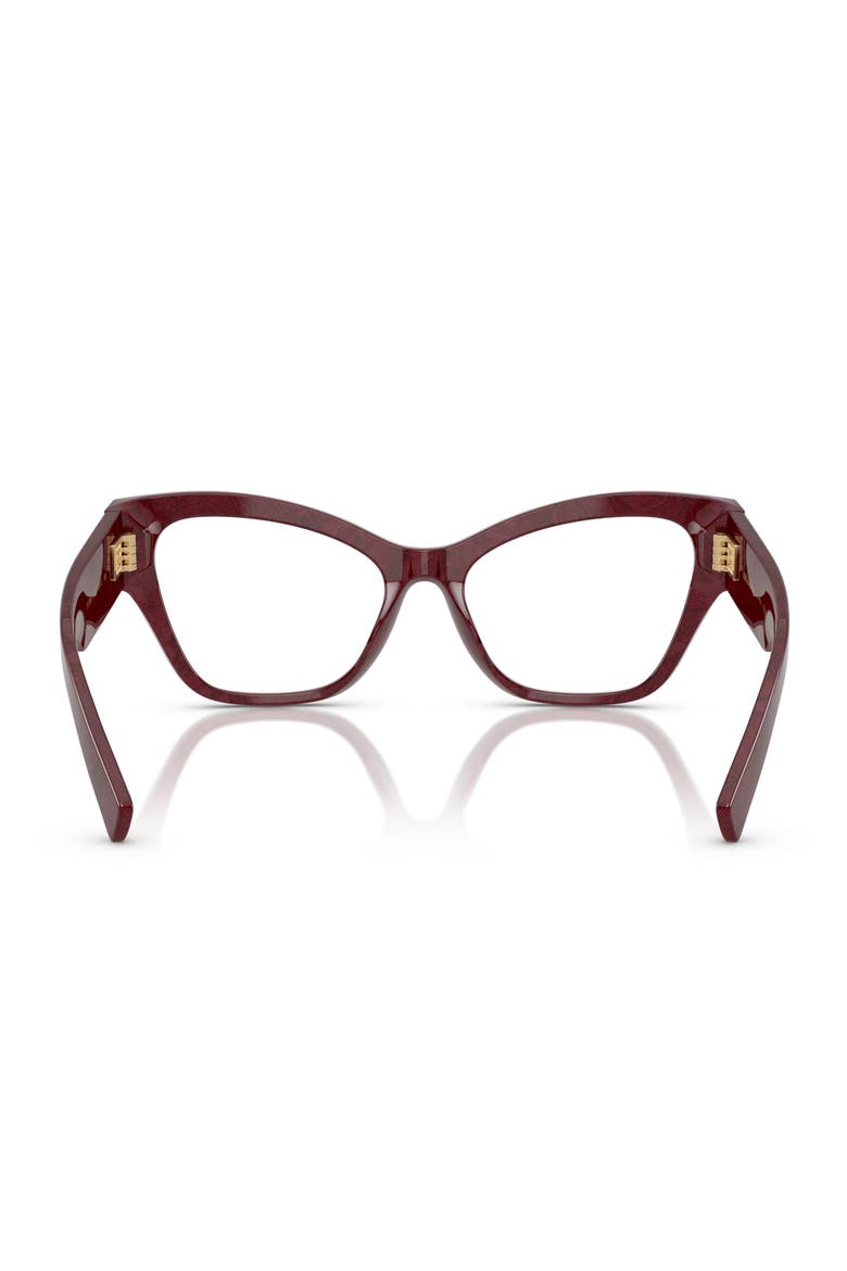 52mm Butterfly Optical Glasses, Alternate, color, BORDEAUX