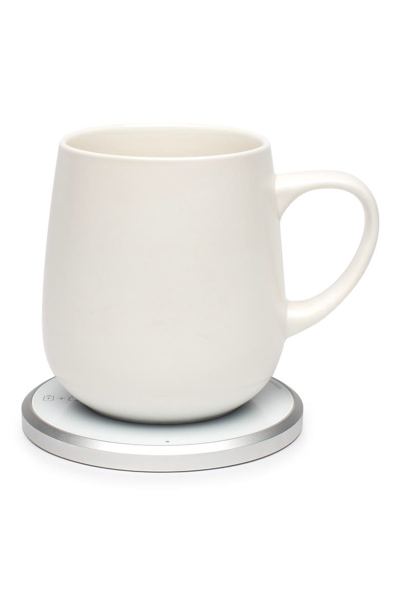 Ui Mug & Warmer Set, Main, color, WHITE