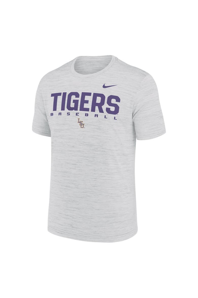 Men's Nike White LSU Tigers Dugout Velocity Dri-FIT T-Shirt, Alternate, color, White