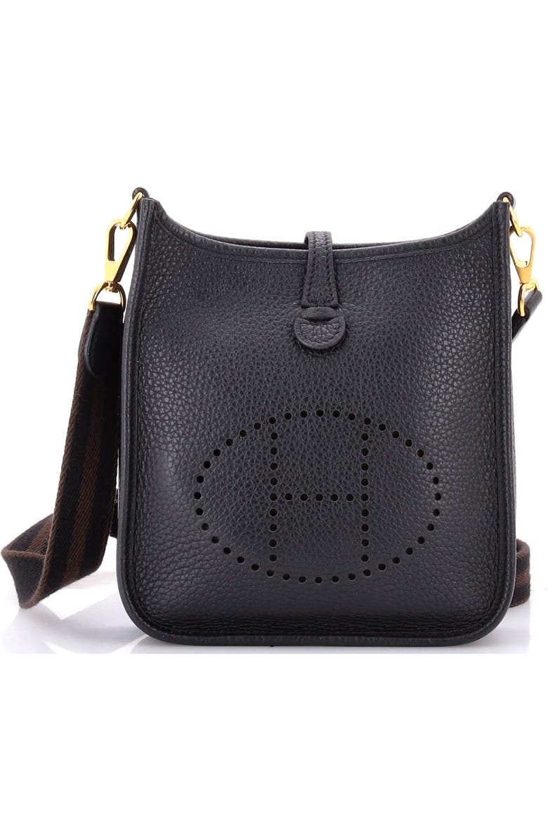 Pre-Owned Hermes Evelyne Bag Gen III Clemence TPM, Main, color, Noir