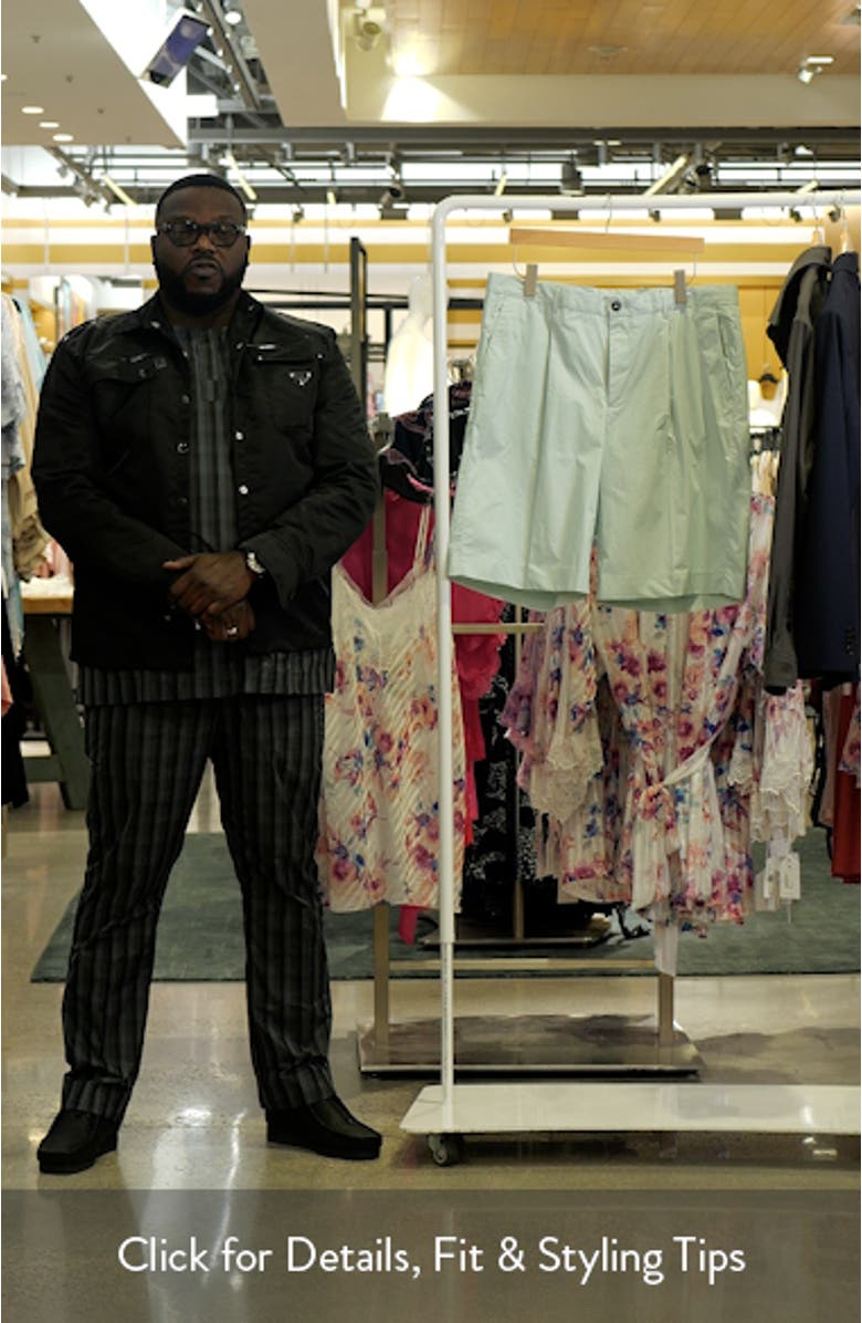 Relaxed Fit Pleated Bermuda Shorts, sales video thumbnail