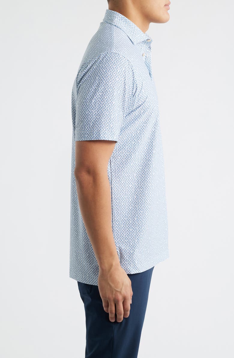 Peter Millar Casino Night Performance Jersey Polo, Alternate, color, White