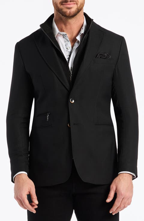 The Jetset Wool Blend Sport Coat with Removable Bib (Regular & Big)