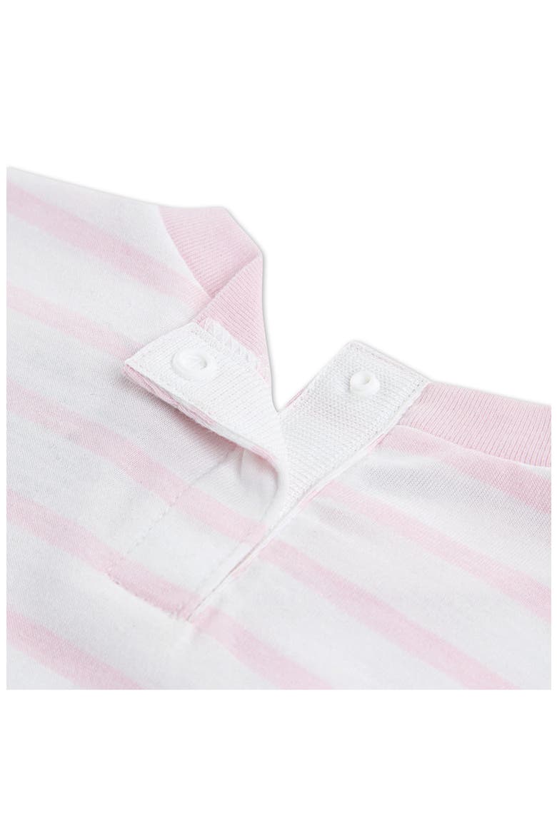 Cotton Blend Terry Romper & Hat Set, Alternate, color, PINK FOAM