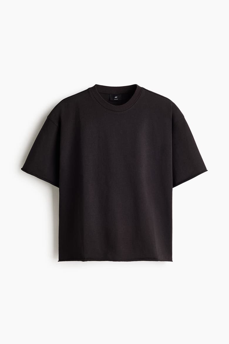 Oversized Fit Boxy-style T-shirt, Alternate, color, Black