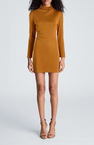 Kenneth Cole Collection Pin Detail Long Sleeve Minidress