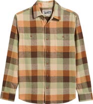 Schott NYC Buffalo Check Flannel Long Sleeve Button-Up Shirt