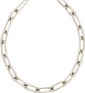 ARGENTO VIVO Chunky Paper Clip Chain Necklace