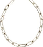 ARGENTO VIVO Chunky Paper Clip Chain Necklace