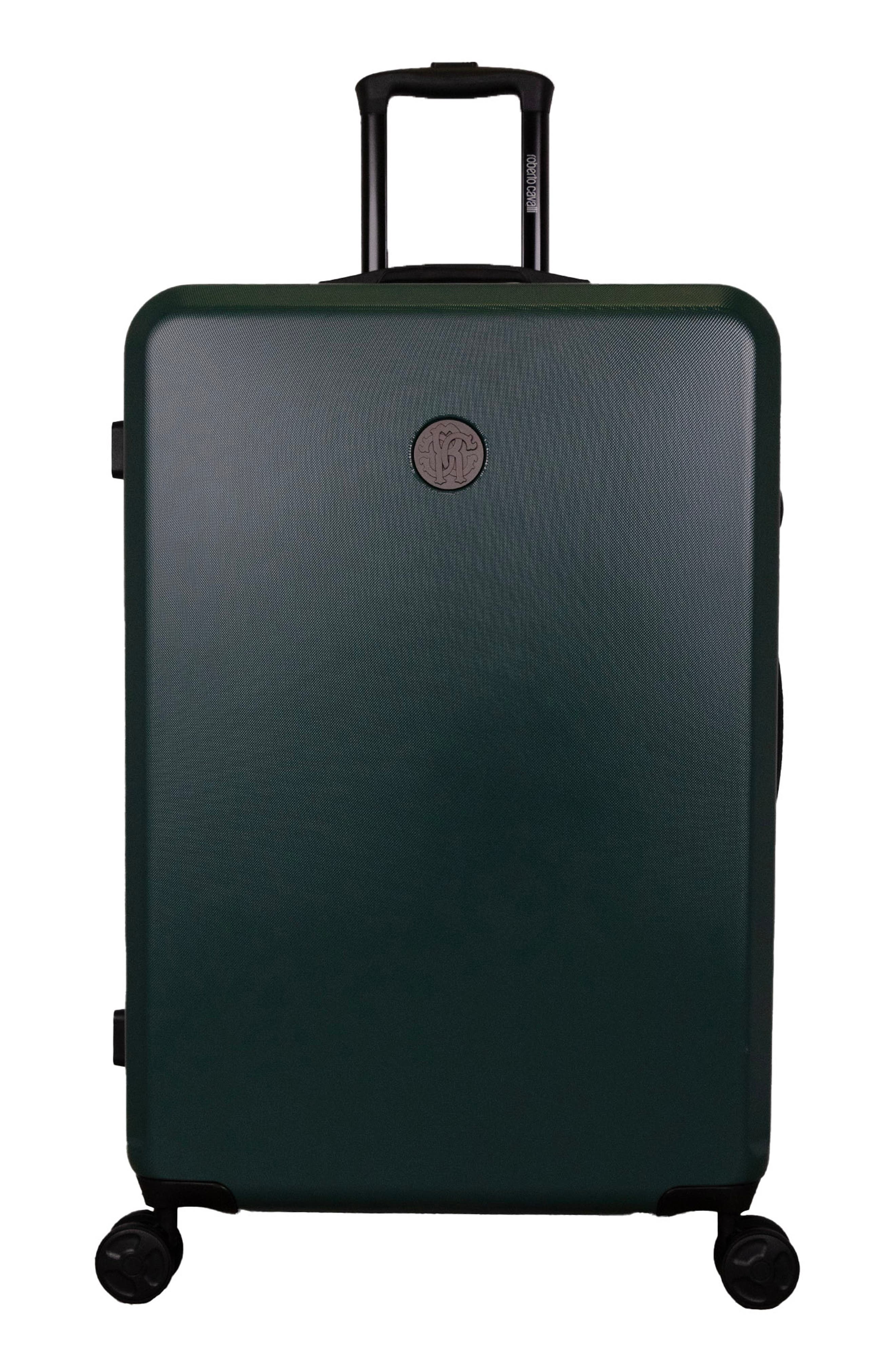 Roberto Cavalli Classic Logo 3-Piece Luggage Set, Main, color, Green