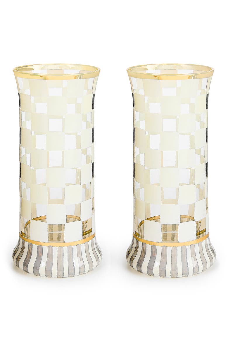 Set of 2 Carnival White Highball Glasses, Main, color, WHITE
