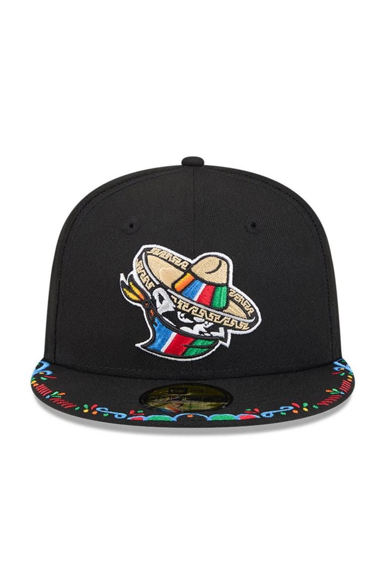 Men's New Era  Black Quad Cities River Bandits 2026 Copa De La Diversion 59FIFTY Fitted Hat, Alternate, color, Black