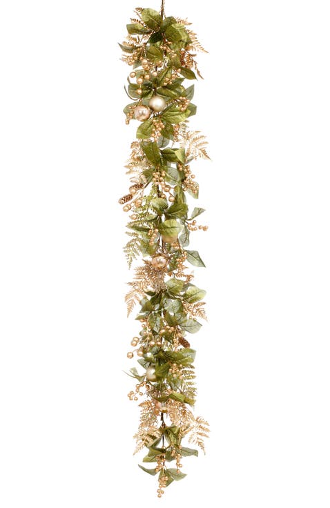 Luxe Leaf Berry Garland, Set of 2