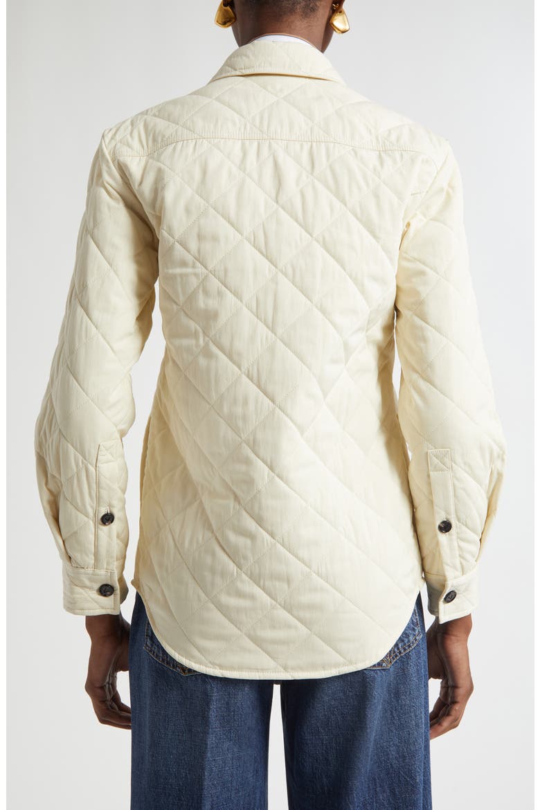 Quilted Cotton Blend Overshirt, Alternate, color, 9028 SEA SALT